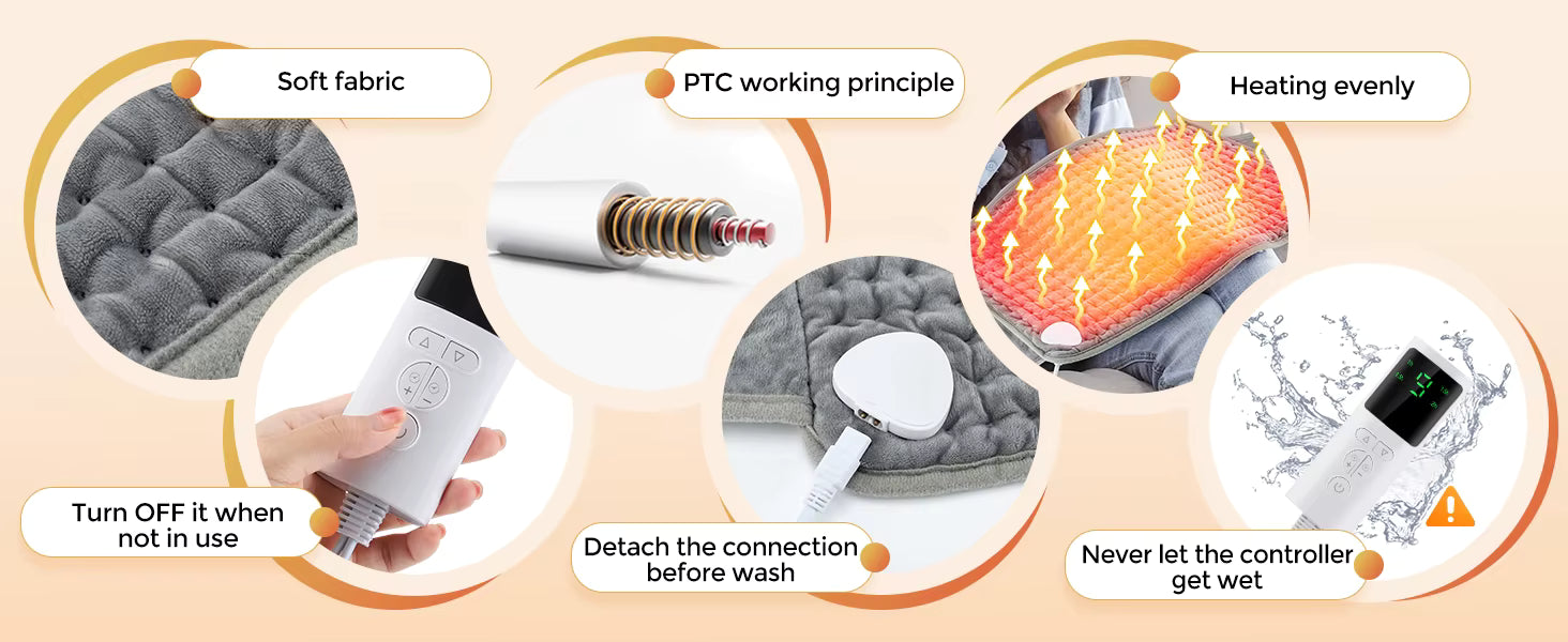 Electric Heating Pad for Period Cramps